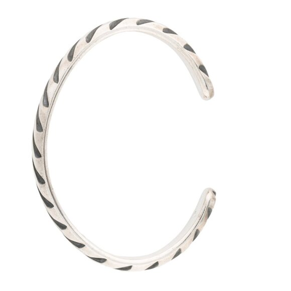 DAVID YURMAN STERLING SILVER 925 MODERN CABLE CUFF BRACELET - Picture 5 of 9